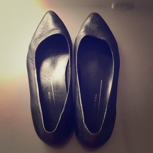 Leather flats